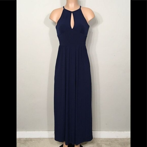 New. Michael Kors split navy maxi dress. Petite - Picture 6 of 16